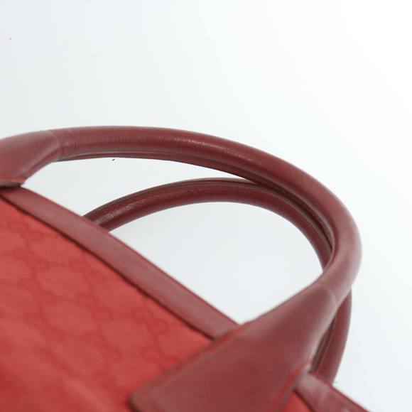 GUCCI GG Canvas Hand Bag Red 002 1093 Auth bs12270 - Picture 8 of 16